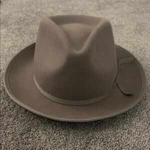 Anthropologie Stylish Gray Fedora/Cowboy Hat